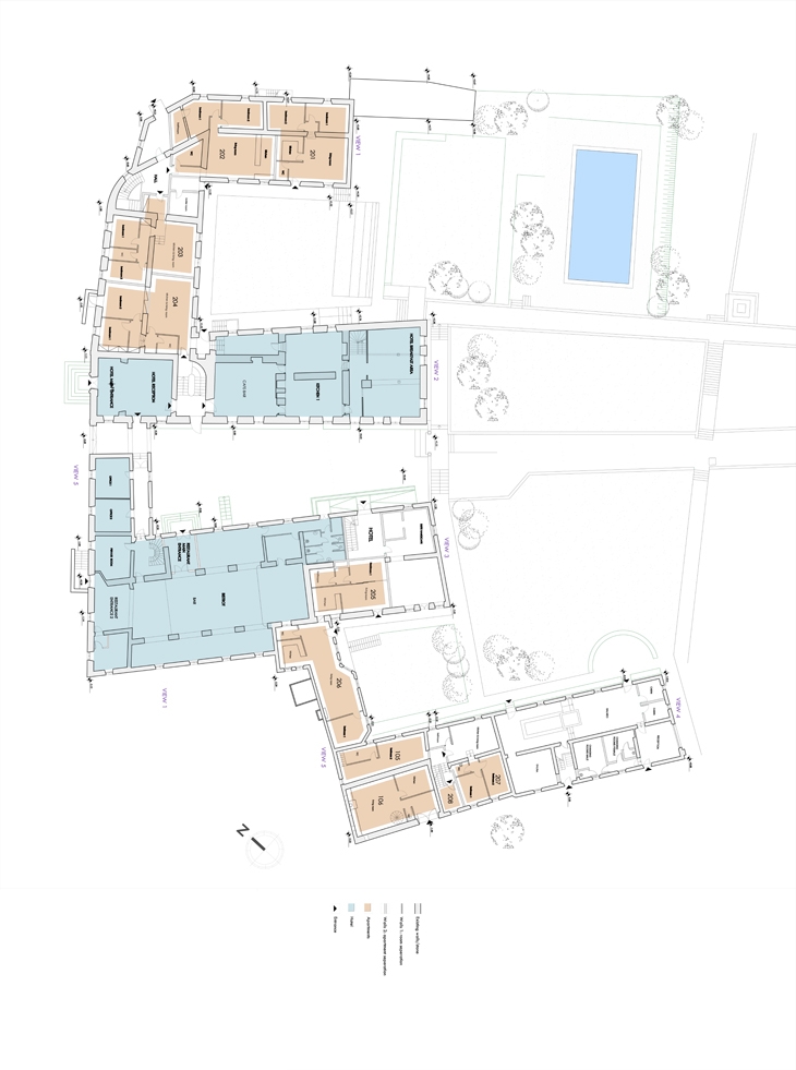 Archisearch - Ground floor plan / Couvent D’Oulias Hotel